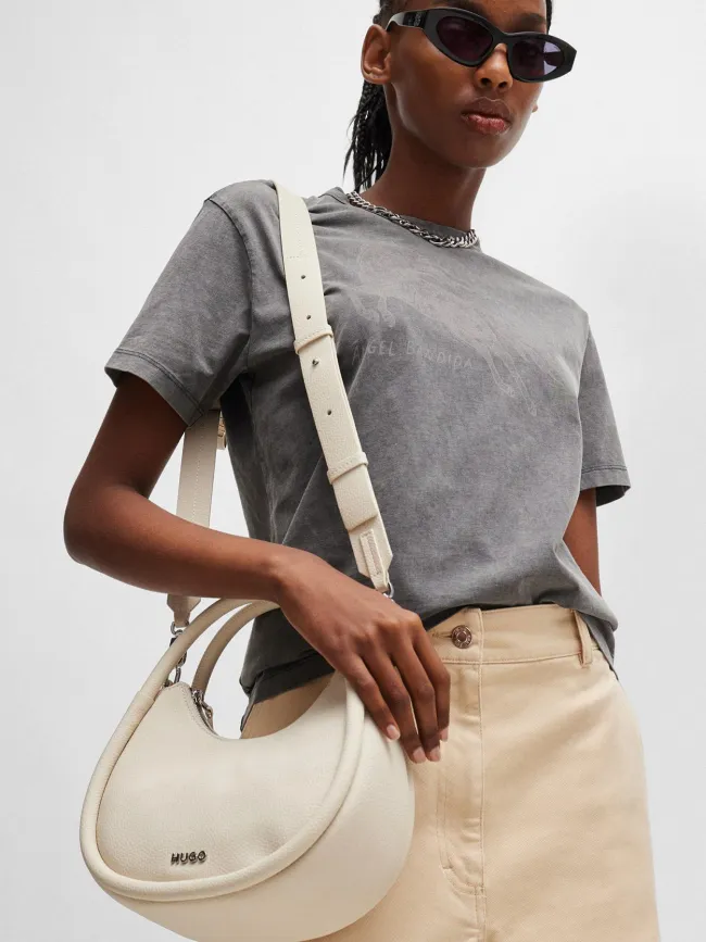 Sac à main bandoulière sivir blanc écru femme - Hugo | wimod