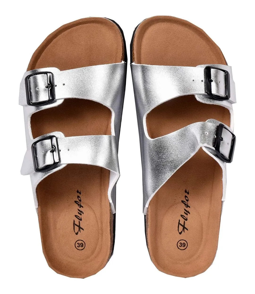 Sandale Mule Femme PREMIUM - Chaussure d'été Qualité et Confort - M31 ARGENT