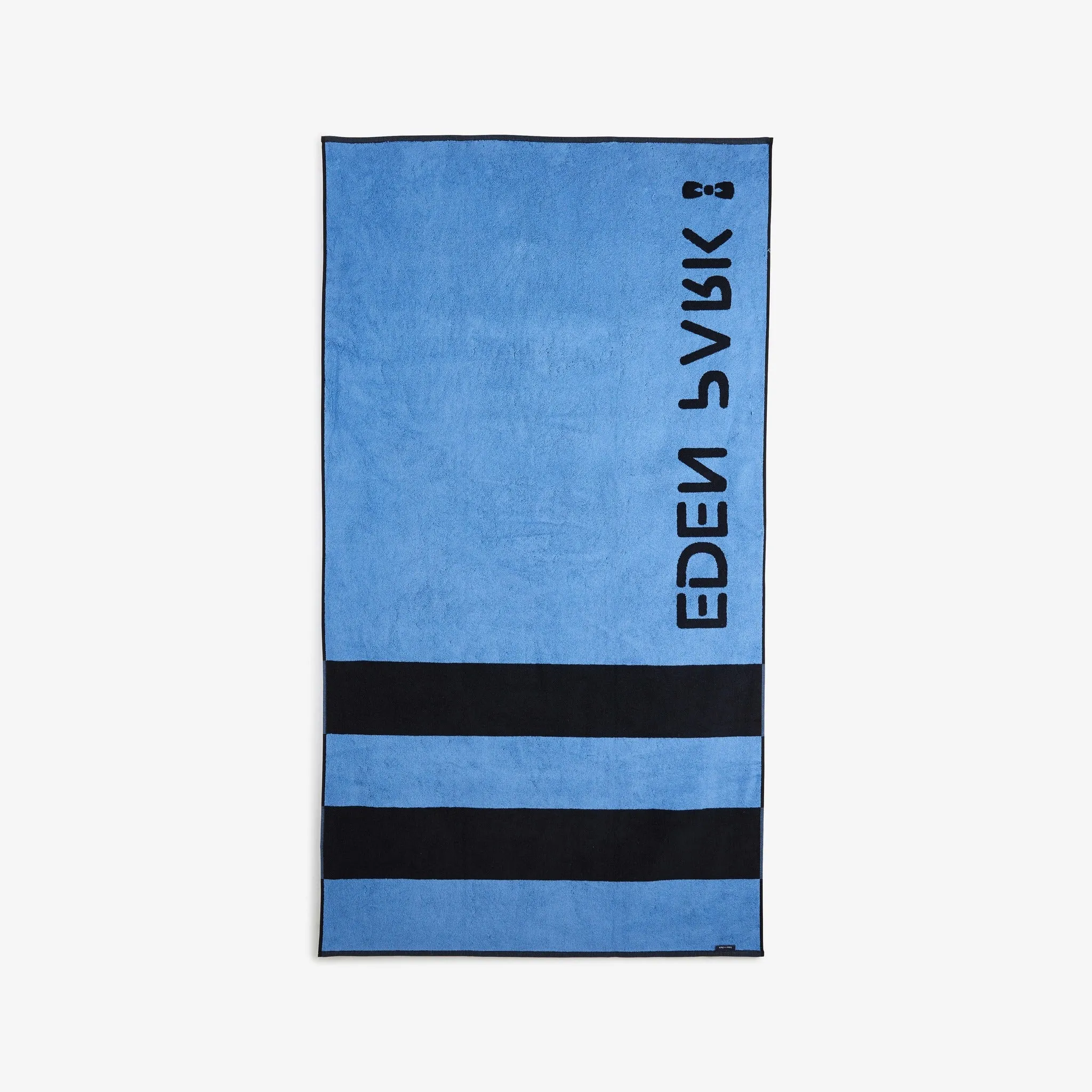 Serviette de sport color block bleu