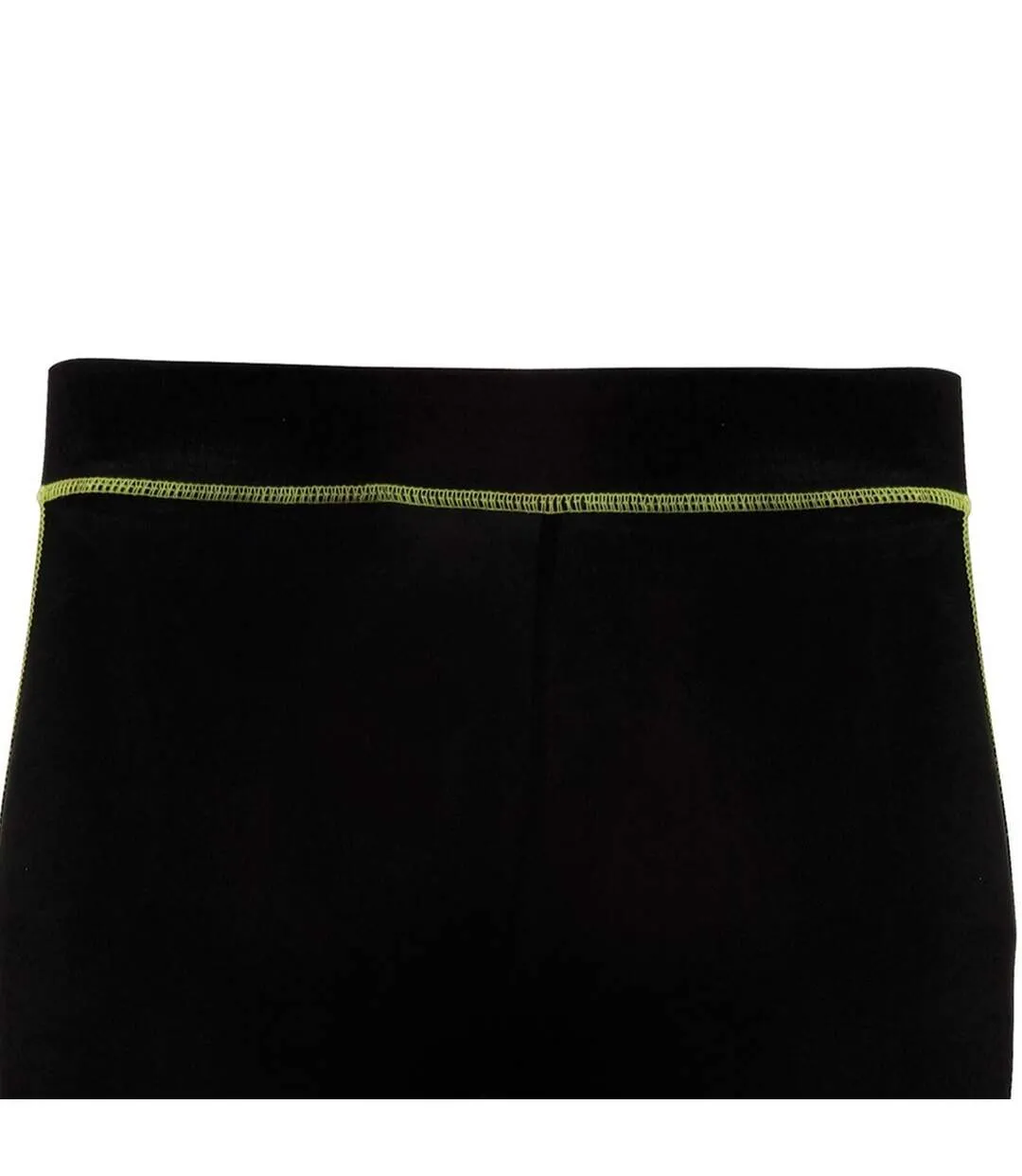 Short de fitness femme noir/vert éclair Tri Dri