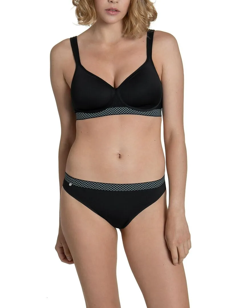 Slip de sport Powerful noir - Noir