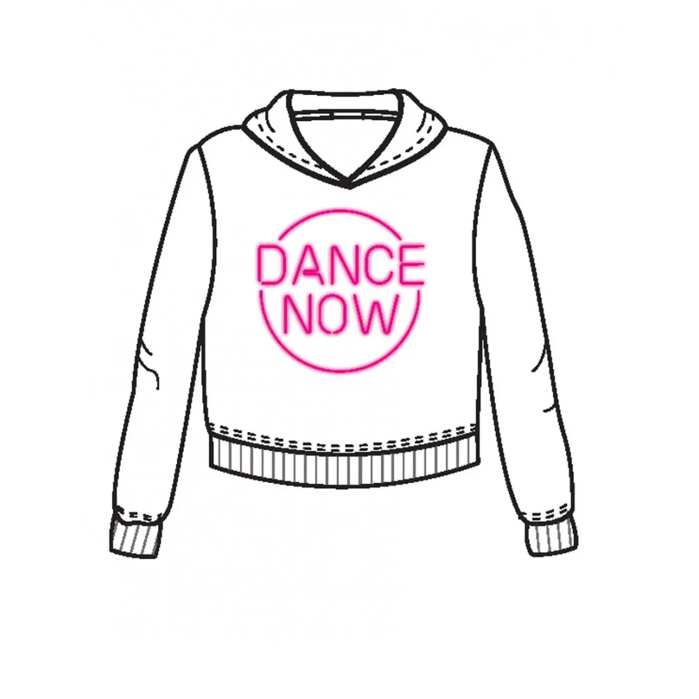 Sweat Capuche Crop Femme TAIGA-NEON Temps Danse - FAME LA MAISON DE LA DANSE