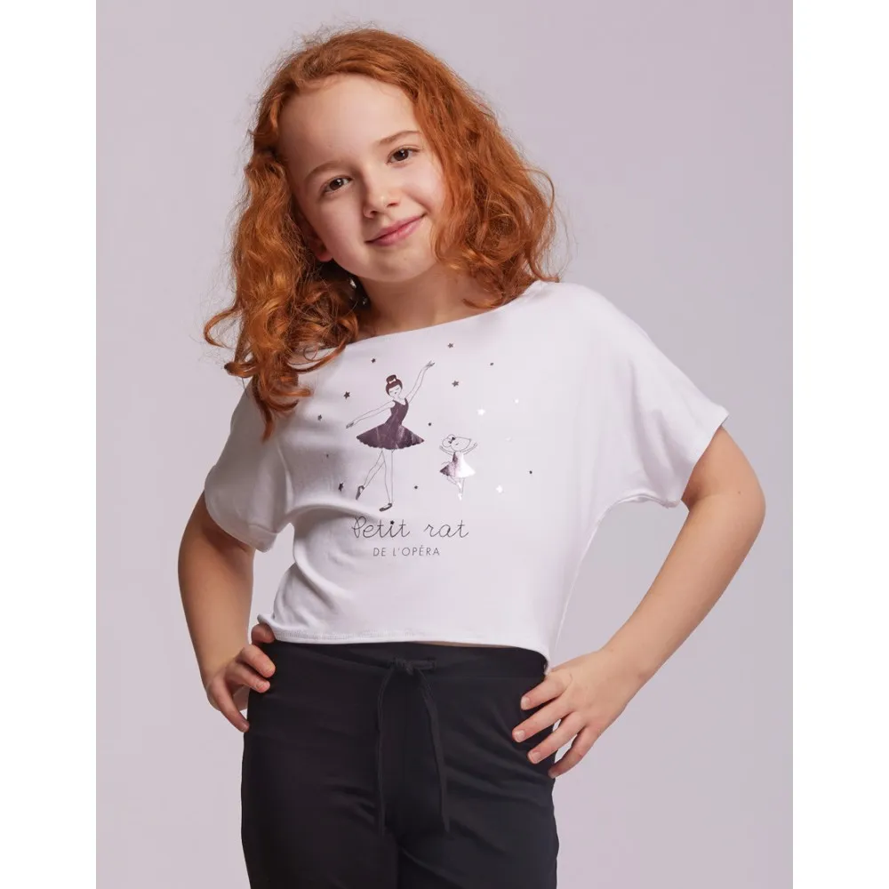 T-SHIRT COURT DANSE FILLE - AGILE JR OPERA Temps Danse - FAME LA MAISON DE LA DANSE