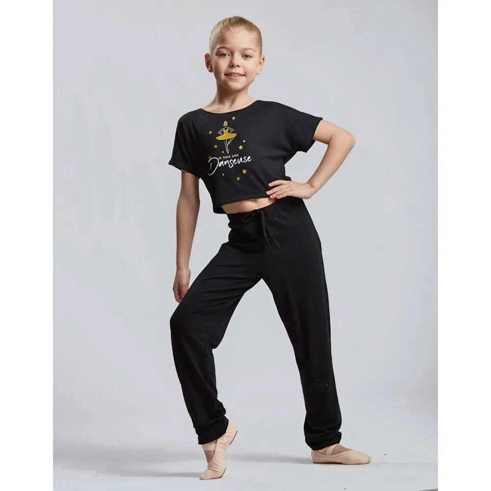 T-SHIRT DANSE FILLE - AGILE JR PRINCESS Temps Danse - FAME LA MAISON DE LA DANSE