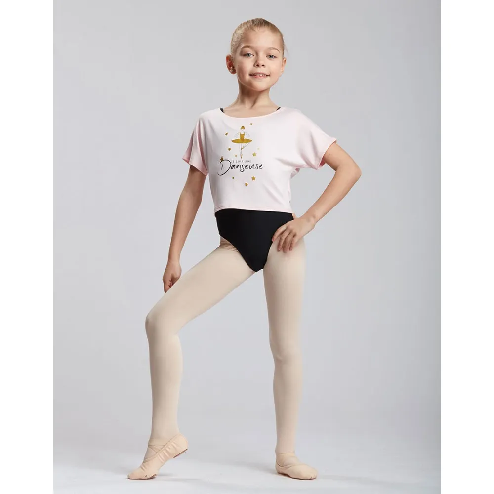 T-SHIRT DANSE FILLE - AGILE JR PRINCESS Temps Danse - FAME LA MAISON DE LA DANSE