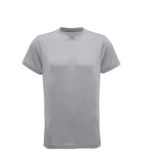 T-shirt de fitness à manches courtes homme argent chiné Tri Dri