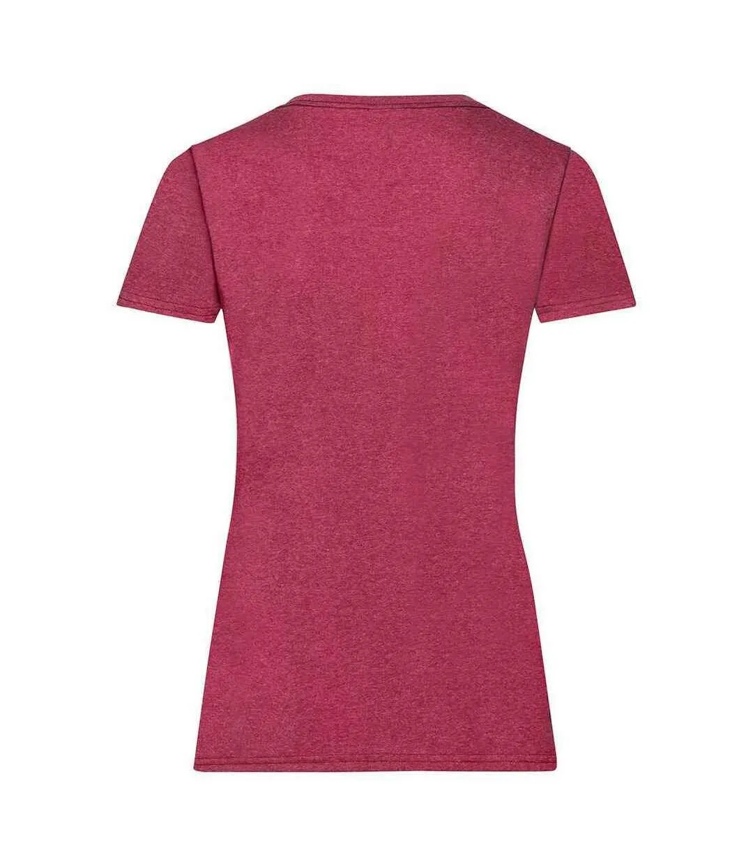 T-shirt valueweight femme rouge chiné rétro Fruit of the Loom