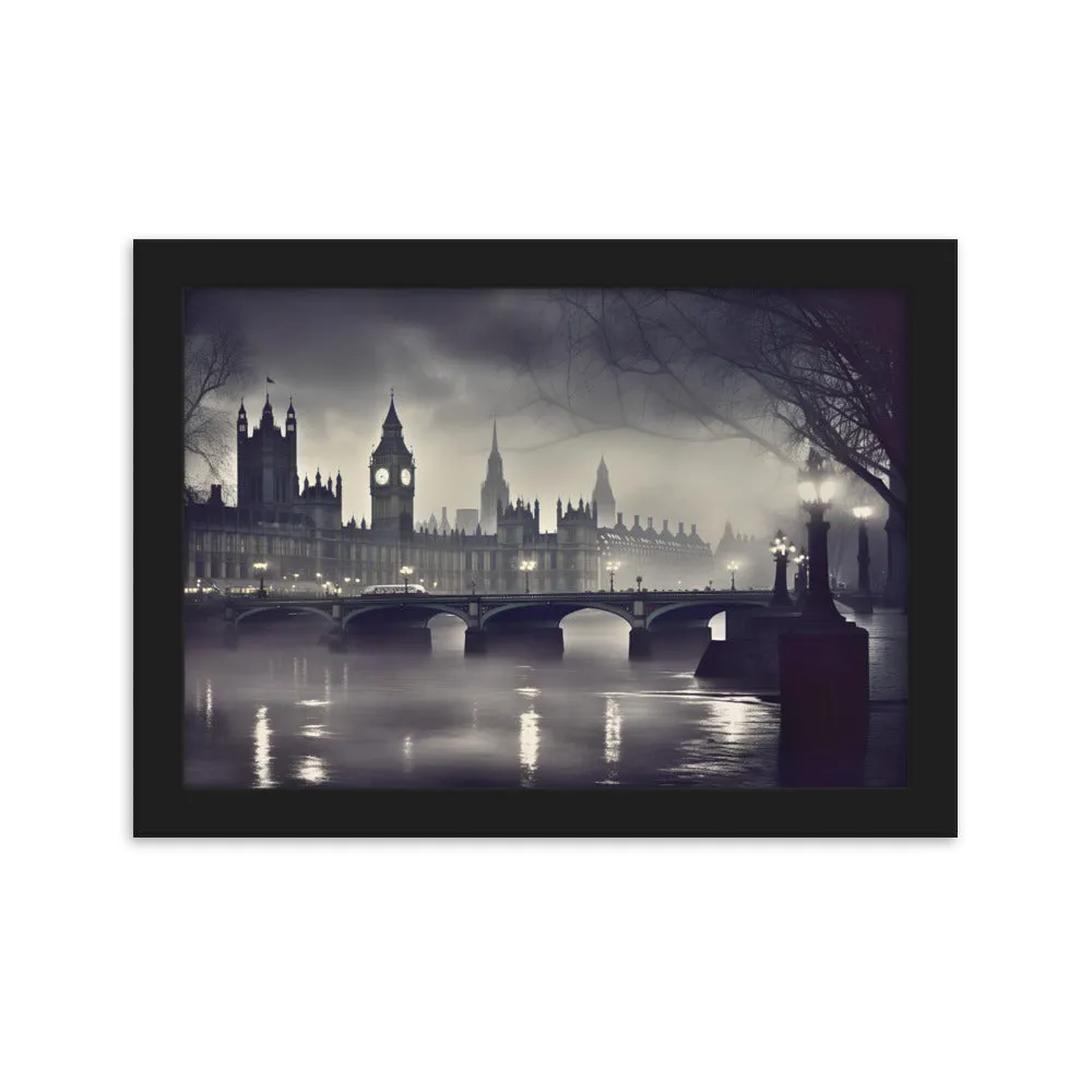 Tableau Londres Noir et Blanc - Esprit Victorien