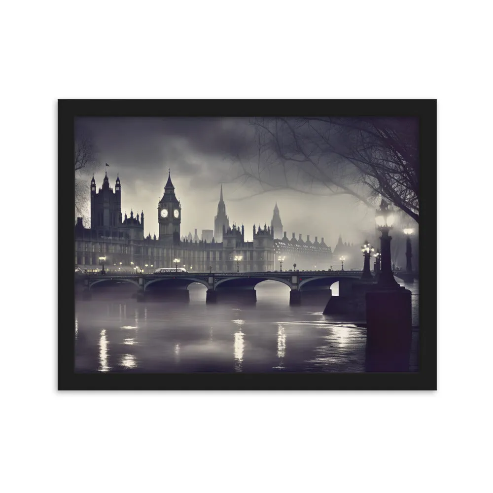 Tableau Londres Noir et Blanc - Esprit Victorien