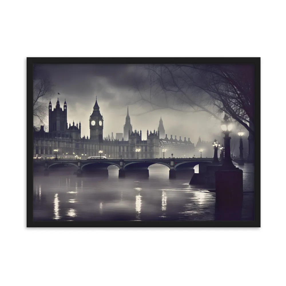 Tableau Londres Noir et Blanc - Esprit Victorien