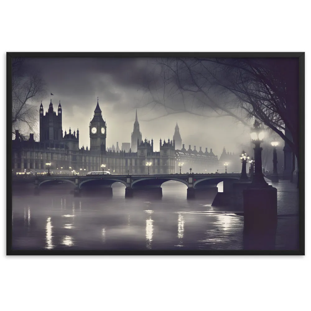 Tableau Londres Noir et Blanc - Esprit Victorien