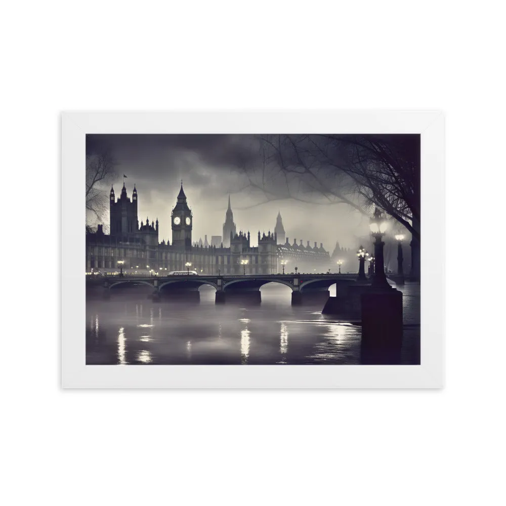 Tableau Londres Noir et Blanc - Esprit Victorien