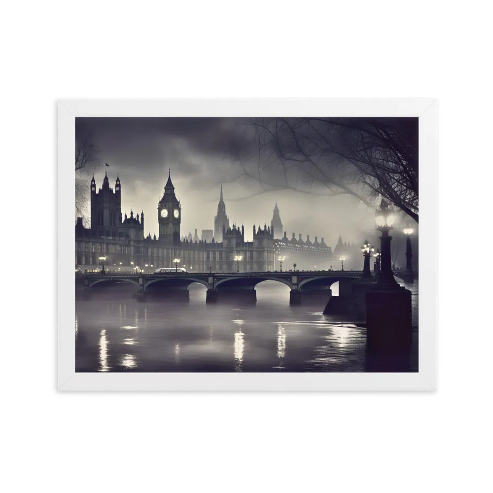 Tableau Londres Noir et Blanc - Esprit Victorien