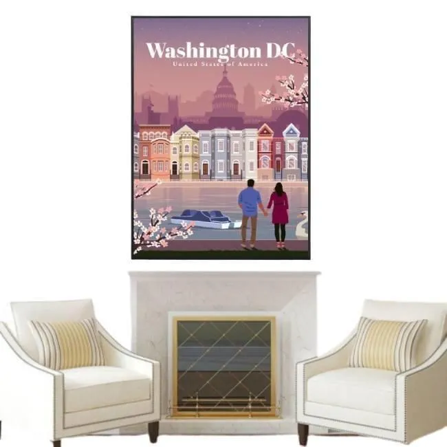 Tableau Vintage  De Washington