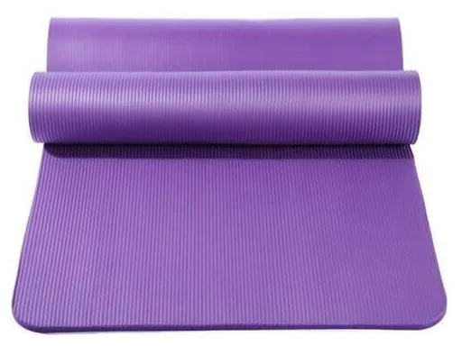 Tapis de Pilates Yoga Antidrapant avec Sangle Transport 183*61*1 cm Tapis de Fitness Gym - Violet