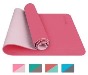 Tapis de Yoga  Tapis Gym  Couleur Rose Clair  183x61x0.6 cm  Tapis de Sol pour Sport  Fitness