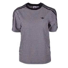 Tee shirt à carreaux Gingham Femme ADIDAS à prix dégriffé ! | 