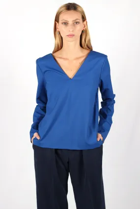 Top bleu roi en laine froide Chloé