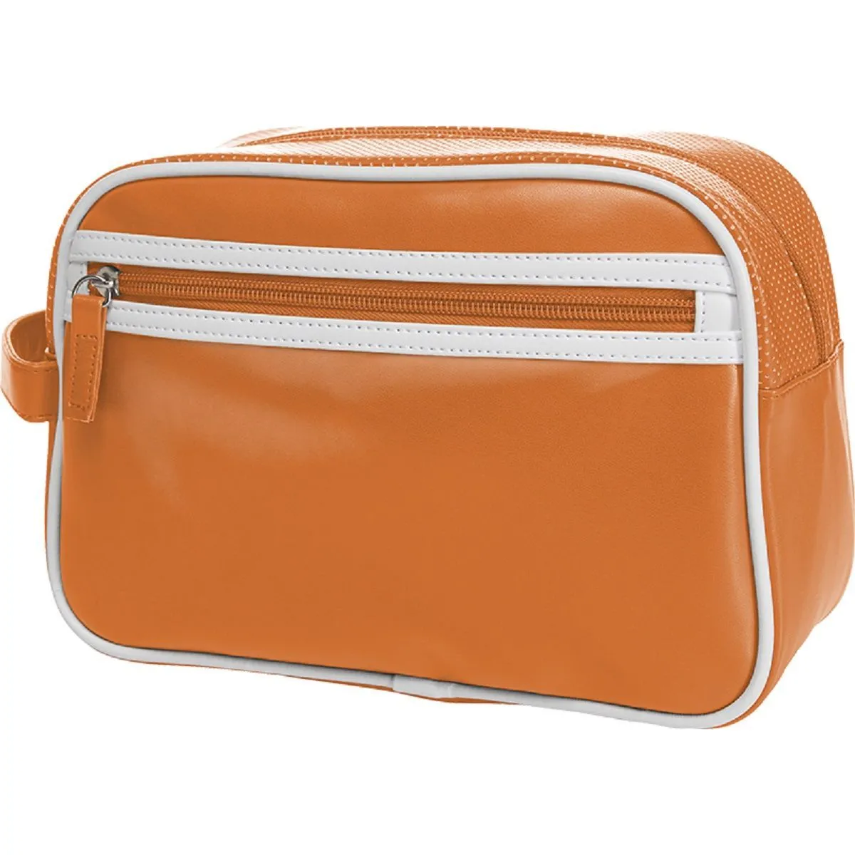 Trousse de toilette ou maquillage rétro - simili cuir - 1809791 - orange 