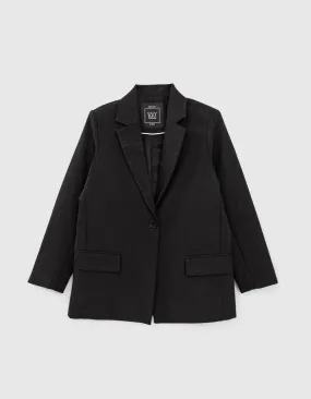 Veste de costume noire pailletée fille