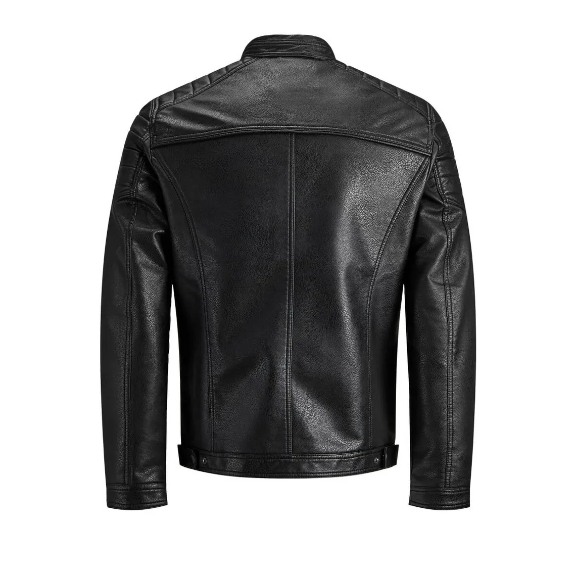 Veste de motard en simili-cuir Col motard Manches longues Noir Zane | 3 Suisses