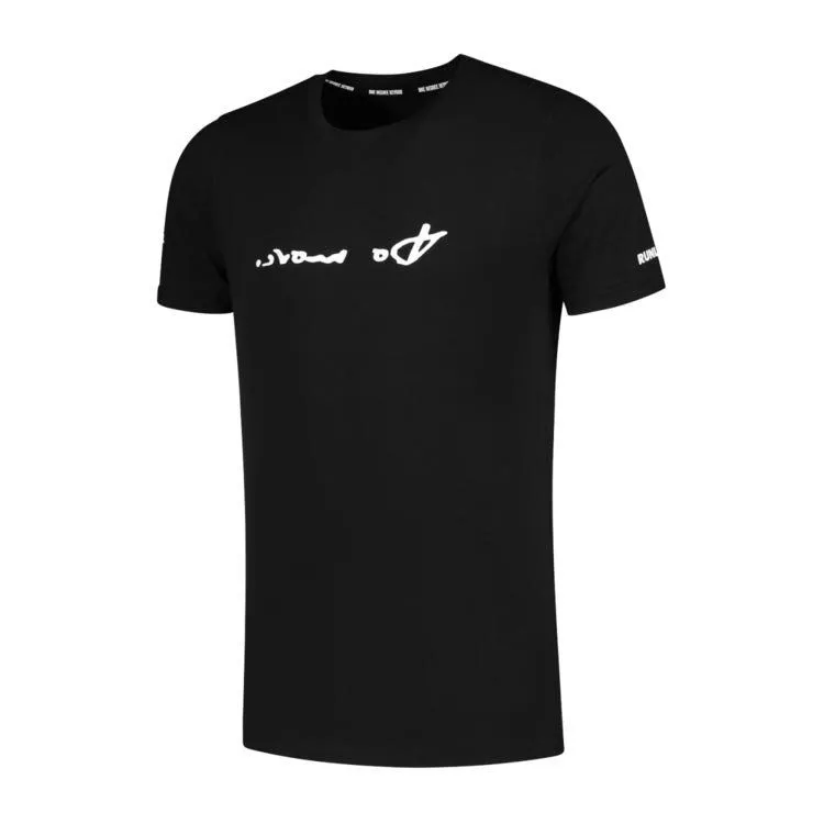 Vêtements de sport 361° Homme | Tee-shirt de running 361° Do More Short Sleeves X RUNLOVERS Black/White pour homme | A123-09