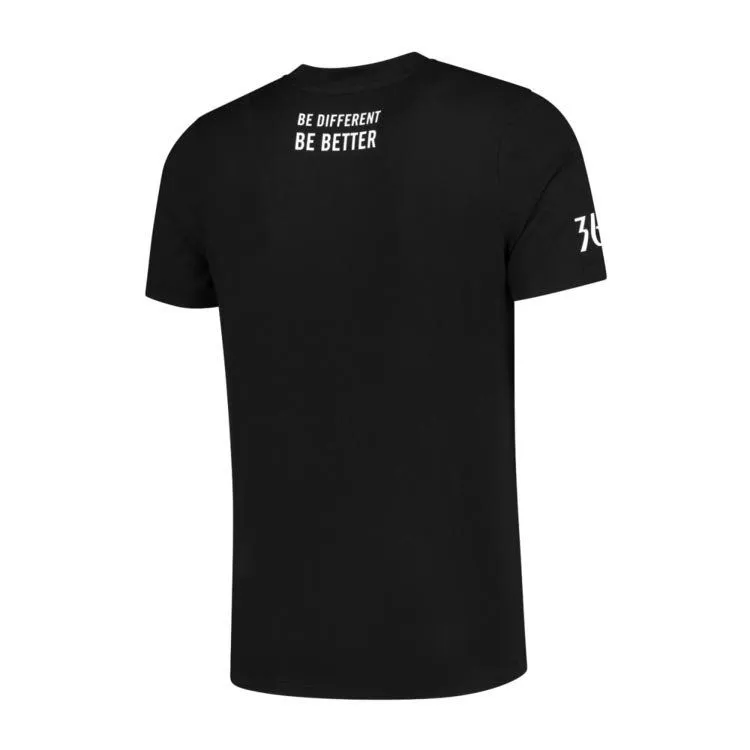 Vêtements de sport 361° Homme | Tee-shirt de running 361° Do More Short Sleeves X RUNLOVERS Black/White pour homme | A123-09