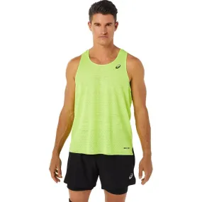 Vêtements de sport Asics Homme | Débardeur de running ultra-léger et ventilé Asics Ventilate 2.0 Singlet M Hazard Green pour hom