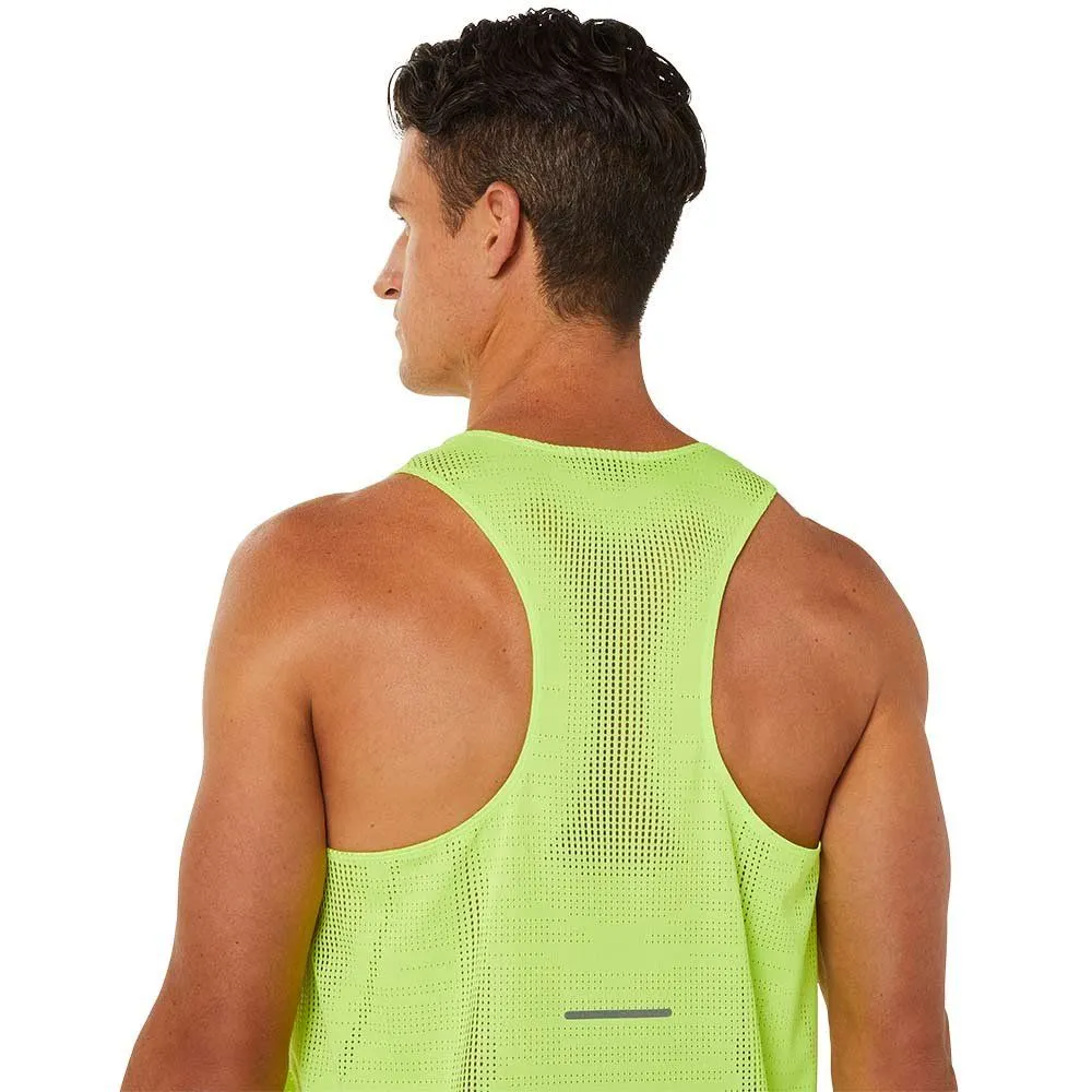 Vêtements de sport Asics Homme | Débardeur de running ultra-léger et ventilé Asics Ventilate 2.0 Singlet M Hazard Green pour hom