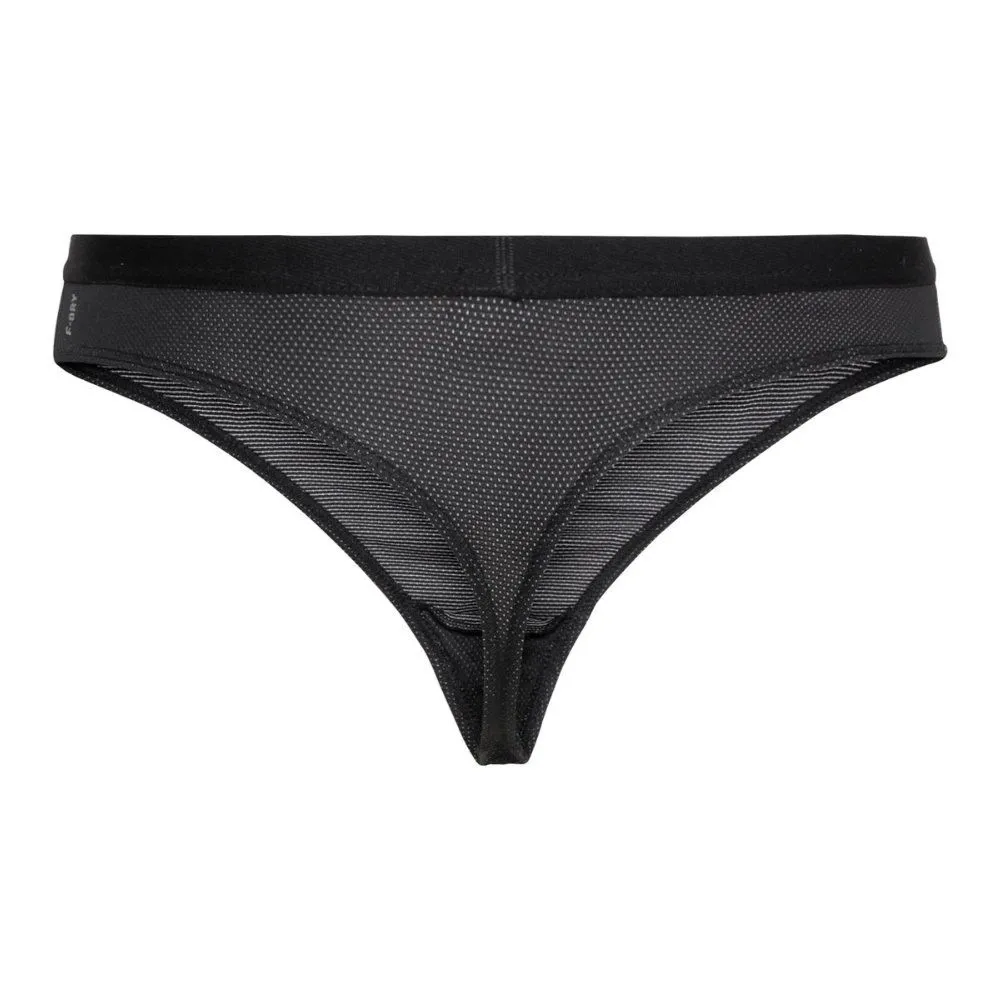 Vêtements de sport ODLO Femme | String de running avec construction sans couture ODLOActive F-Dry Light Eco Noir pour femme |141