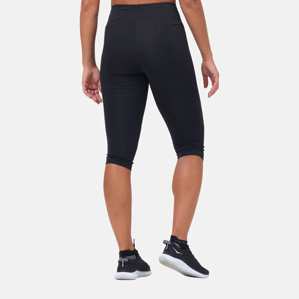 Vêtements de sport ODLO Femme| collant 3/4 de running avec construction sans couture ODLO essential noir pour Femme| 322991-1500