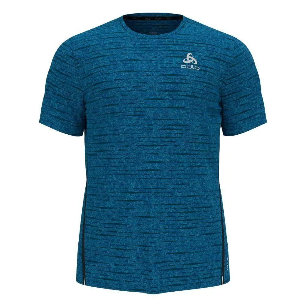 Vêtements de sport ODLO Homme | Tee-shirt de running léger et rafraîchissant ODLO ZEROWEIGHT ENGINEERED CHILL-TEC Deep Dive Mela