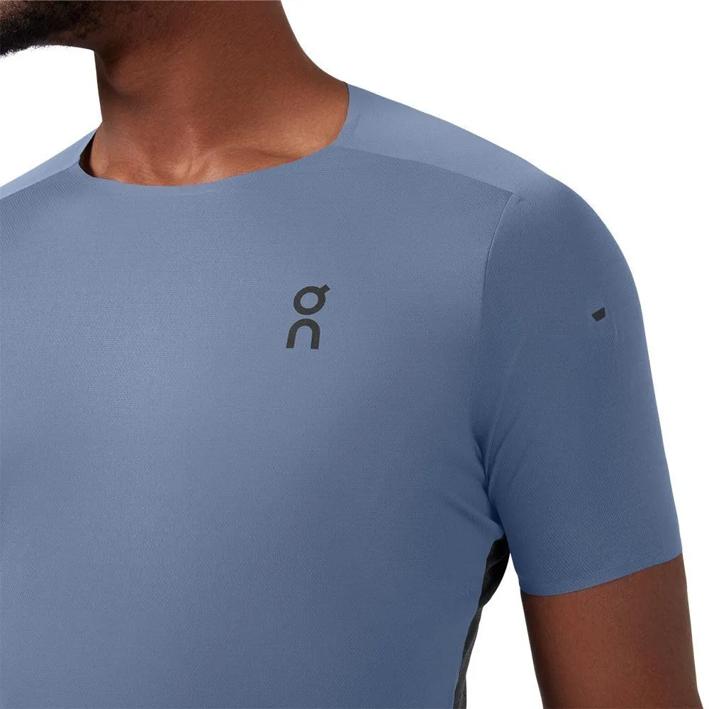 Vêtements de sport On Running Homme | Tee-shirt de course technique On Running Performance-T Cerulean/Black pour homme | 102.002