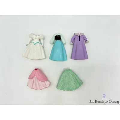 Vêtements Mini Poupée Fashion Polly Pocket Ariel La petite sirène Disneyland Disney Princess Fashion Set Robes